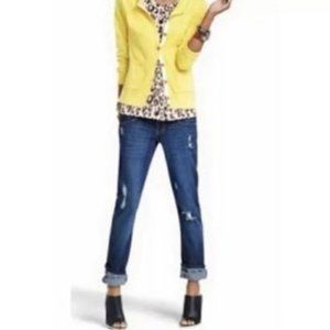 Cabi Distressed Slim Boyfriend Jeans Size 8